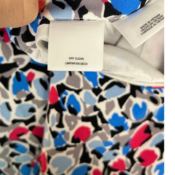 Nine West Womens Sz 14W Multicolor Floral Knee Length Straight Pencil Skirt#0277 - Picture 9 of 12